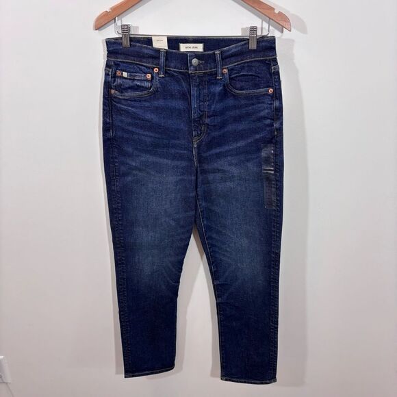 AE77 American Eagle Mom Jeans NEW with tags Size 10 Dark Wash - Picture 1 of 16